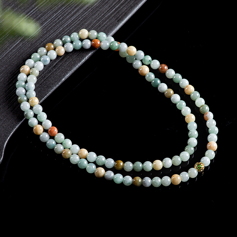Beading - 버마산 비취 비즈 팔찌 목걸이 진짜