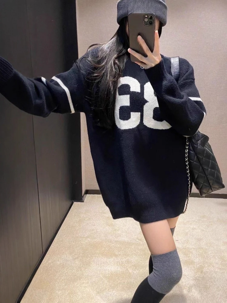 Y2K 빈티지 니트 스웨터 여성 2025, 그로즈드 하 - Embroidery 리뷰 및 가격
