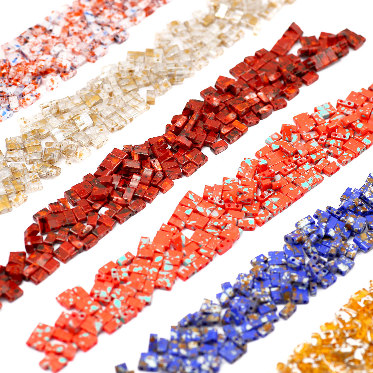 5 × 2mm 피카소 컬러 더블 홀 유리 틸라 비드 아 - Glass Seed Beads 2Mm Jewelry Making 리뷰 및 가격