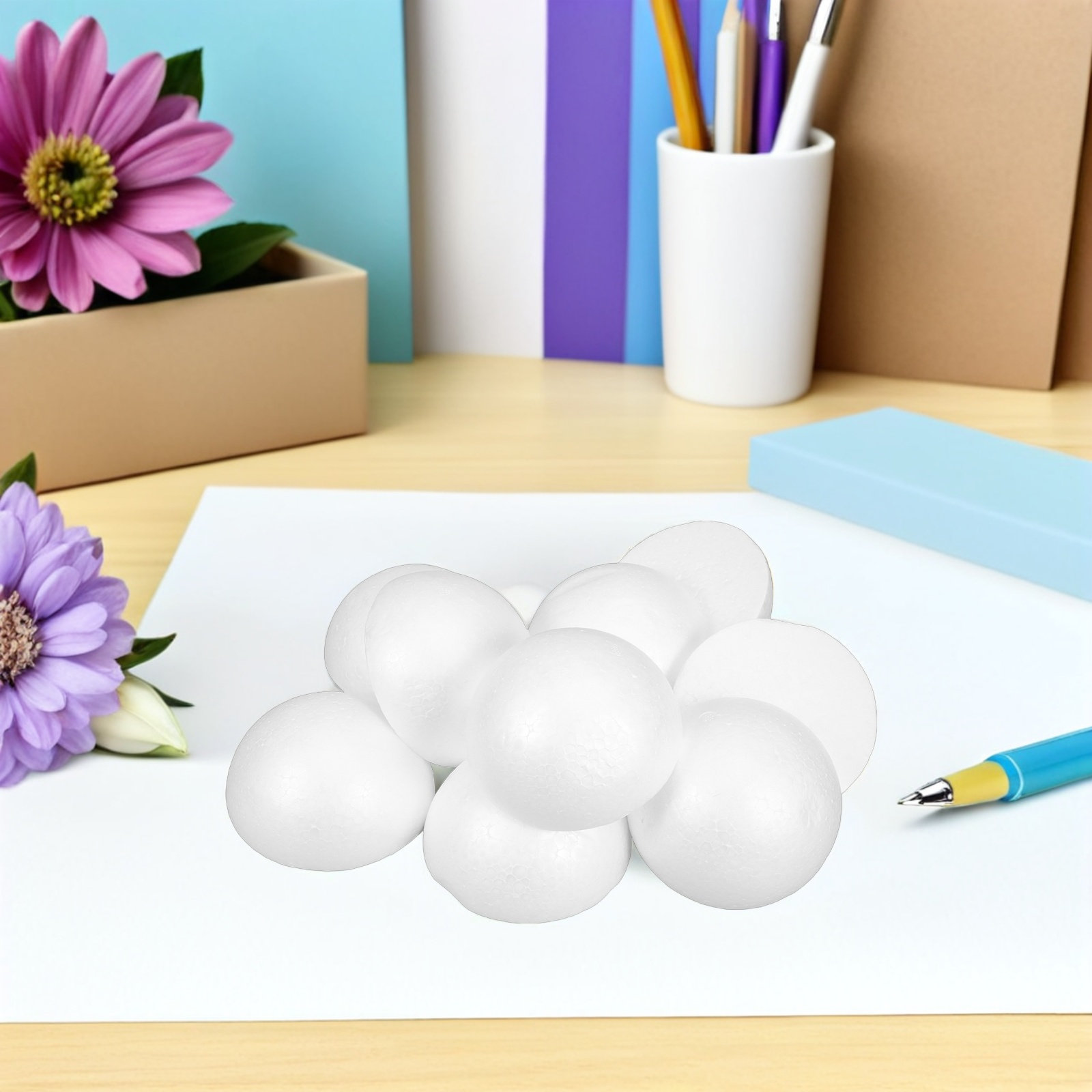 24Pcs 폼 반구 고밀도 흰색 빈 반구 DIY 페인팅 - Painting Supplies 리뷰 및 가격