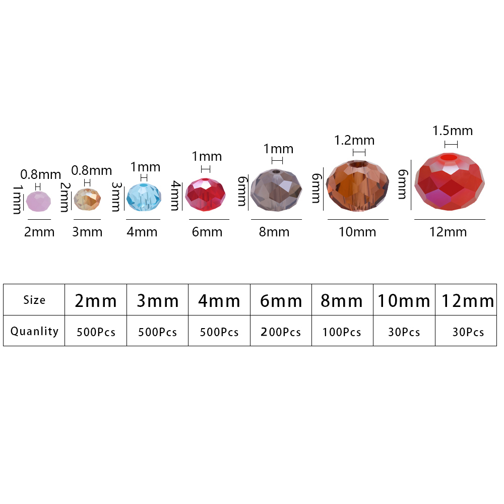 2/3/4/6/8mm AB 컷 유리 론델 루즈 스페이서 - Glass Seed Beads 2Mm Jewelry Making 리뷰 및 가격