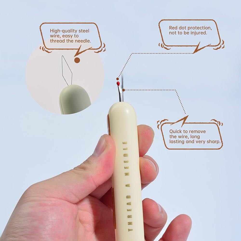 2 in 1 바늘 실꿰기 솔기 리퍼 스레딩 및 손 바느 - Cotton Embroidery Thread Skeins 리뷰 및 가격