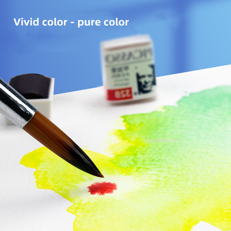예술가 단색 수채화 안료 피카소 관형 컬러 블록, 초심 - Watercolor Paint Set Solid Pigment 리뷰 및 가격