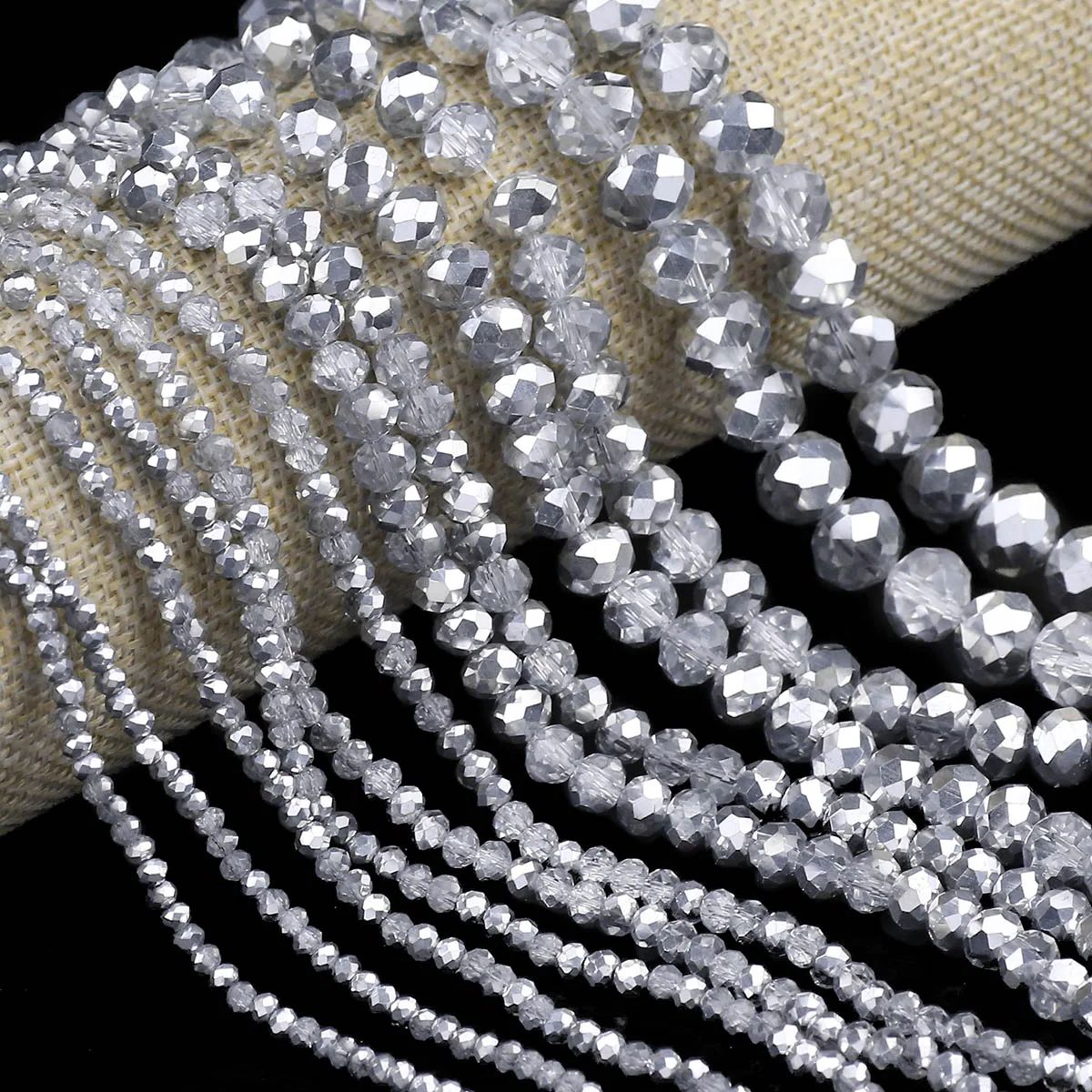 하프 실버 컬러 투명 플랫 라운드 오스트리아 크리스탈  - Glass Seed Beads 2Mm Jewelry Making 리뷰 및 가격